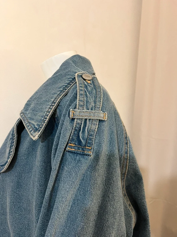 Veste en jean bleu Bershka